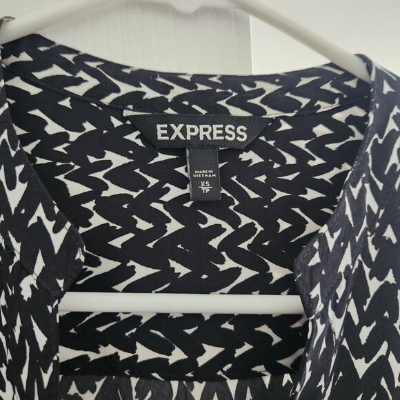 Express Shirt Dress Button Up XS - Picture 2 of 8